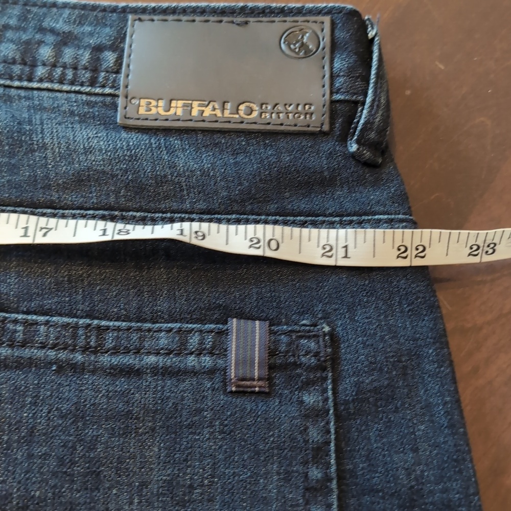 Buffalo Jack X Straight Jeans Dark Blue Indigo Faded - Picture 8 of 11